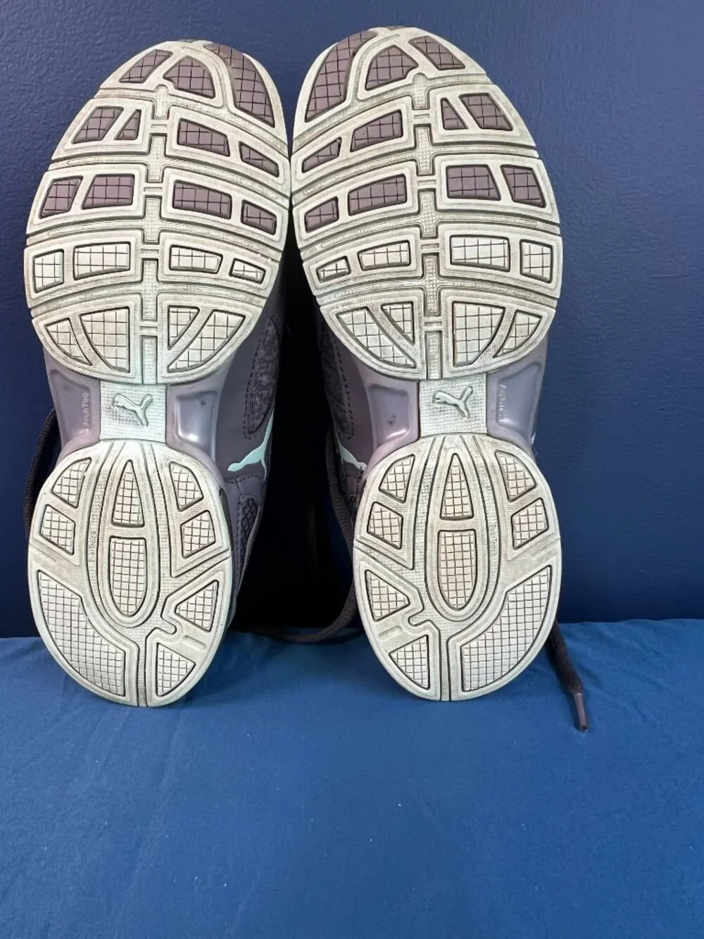 Puma 10Cell Women’s Size 6.5 Steel Gray/Drizzle/Bay Colorway Mint Green Accents